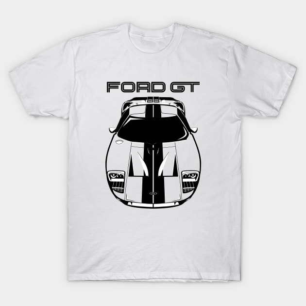 Ford GT - 2005-2006 - Black Stripes T-Shirt by V8social